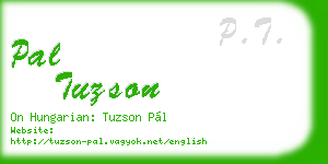 pal tuzson business card